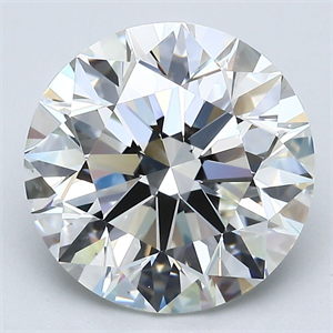 Picture of Natural Diamond 5.04 Carats, Round with Excellent Cut, I Color, VS2 Clarity and Certified by GIA