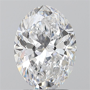 Picture of Natural Diamond 2.02 Carats, Oval with  Cut, D Color, SI1 Clarity and Certified by GIA