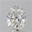 Natural Diamond 1.31 Carats, Oval with  Cut, E Color, SI1 Clarity and Certified by GIA