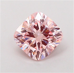 Picture of Lab Grown Diamond 1.49 Carats, CUSHION MODIFIED with  Cut, Fancy Intense Pink Color, VVS2 Clarity and Certified by IGI