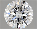 Natural Diamond 2.22 Carats, Round with Excellent Cut, D Color, VS1 Clarity and Certified by GIA