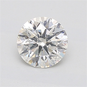 Picture of Natural Diamond 0.72 Carats, Round with Excellent Cut, H Color, I1 Clarity and Certified by GIA