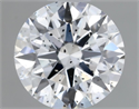 Natural Diamond 0.91 Carats, Round with Excellent Cut, E Color, I1 Clarity and Certified by GIA