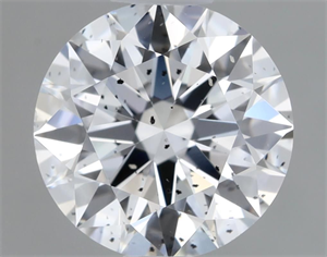Picture of Natural Diamond 0.91 Carats, Round with Excellent Cut, E Color, I1 Clarity and Certified by GIA