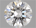Natural Diamond 2.05 Carats, Round with Excellent Cut, E Color, VVS1 Clarity and Certified by GIA