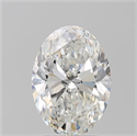 Natural Diamond 2.01 Carats, Oval with  Cut, G Color, SI1 Clarity and Certified by GIA