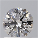 Natural Diamond 0.72 Carats, Round with Excellent Cut, F Color, VS2 Clarity and Certified by GIA