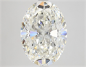 Natural Diamond 4.05 Carats, Oval with  Cut, H Color, VS2 Clarity and Certified by GIA