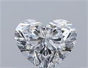 Natural Diamond 0.32 Carats, Heart with  Cut, E Color, VVS2 Clarity and Certified by GIA