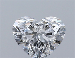 Picture of Natural Diamond 0.32 Carats, Heart with  Cut, E Color, VVS2 Clarity and Certified by GIA
