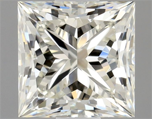 Picture of Natural Diamond 0.70 Carats, Princess with  Cut, J Color, VVS2 Clarity and Certified by GIA