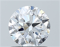 Natural Diamond 0.90 Carats, Round with Excellent Cut, D Color, VS2 Clarity and Certified by GIA