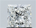 Diamante Natural 1.01 quilates, Princesa , Color H, claridad SI1 y certificado GIA