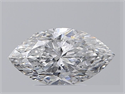 Diamante Natural 1.28 quilates, marqués , Color D, claridad SI2 y certificado HRD