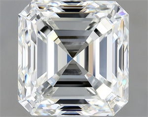 Picture of Natural Diamond 2.01 Carats, Asscher with  Cut, H Color, VVS2 Clarity and Certified by GIA