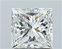 Natural Diamond 1.00 Carats, Princess with  Cut, H Color, IF Clarity and Certified by GIA