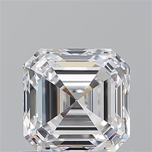 Picture of Natural Diamond 0.90 Carats, Asscher with  Cut, D Color, VVS2 Clarity and Certified by GIA