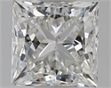 Natural Diamond 1.31 Carats, Princess with  Cut, F Color, SI2 Clarity and Certified by GIA