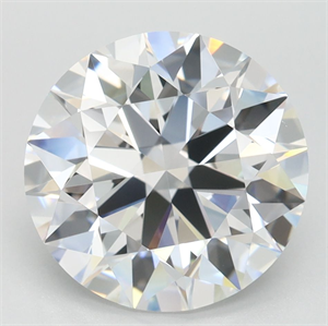 Picture of Lab Grown Diamond 3.37 Carats, Round with Ideal Cut, D Color, FL Clarity and Certified by IGI