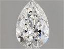 Natural Diamond 0.50 Carats, Pear with  Cut, F Color, I1 Clarity and Certified by GIA