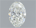 Natural Diamond 0.51 Carats, Oval with  Cut, H Color, VVS1 Clarity and Certified by GIA