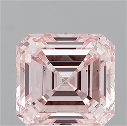 Picture of Lab Grown Diamond 4.02 Carats, Asscher with  Cut, Fancy Intense Pink Color, VS2 Clarity and Certified by IGI