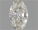 Natural Diamond 0.52 Carats, Oval with  Cut, J Color, VVS1 Clarity and Certified by GIA