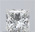 Natural Diamond 0.52 Carats, Princess with  Cut, I Color, VS2 Clarity and Certified by GIA