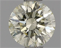 Natural Diamond 0.53 Carats, Round with Excellent Cut, N Color, VS2 Clarity and Certified by IGI