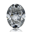Natural Diamond 0.53 Carats, Oval with  Cut, F Color, VS1 Clarity and Certified by GIA