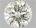Natural Diamond 2.21 Carats, Round with Excellent Cut, L Color, VVS1 Clarity and Certified by HRD
