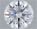 Lab Grown Diamond 1.01 Carats, Round with Ideal Cut, D Color, VVS2 Clarity and Certified by IGI