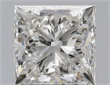 Natural Diamond 1.49 Carats, Princess with  Cut, H Color, VVS1 Clarity and Certified by GIA
