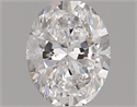 Natural Diamond 0.46 Carats, Oval with  Cut, E Color, SI1 Clarity and Certified by GIA