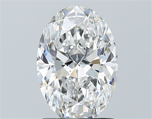 Picture of Natural Diamond 1.56 Carats, Oval with  Cut, F Color, SI1 Clarity and Certified by GIA