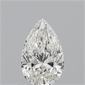 Natural Diamond 0.61 Carats, Pear with  Cut, G Color, VS2 Clarity and Certified by GIA