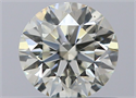 Natural Diamond 0.53 Carats, Round with Excellent Cut, L Color, SI2 Clarity and Certified by GIA