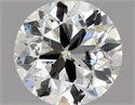 Natural Diamond 0.90 Carats, Round with Very Good Cut, E Color, SI2 Clarity and Certified by HRD