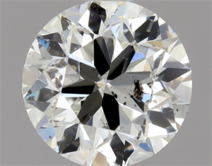 Picture of Natural Diamond 0.90 Carats, Round with Very Good Cut, E Color, SI2 Clarity and Certified by HRD