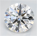 Lab Grown Diamond 2.08 Carats, Round with Ideal Cut, D Color, IF Clarity and Certified by IGI