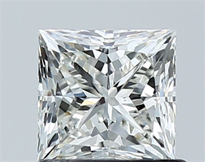Picture of Natural Diamond 1.00 Carats, Princess with  Cut, I Color, VS2 Clarity and Certified by GIA