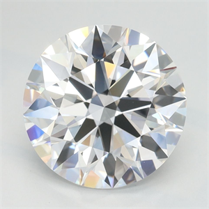 Picture of Lab Grown Diamond 2.76 Carats, Round with Ideal Cut, D Color, VVS1 Clarity and Certified by IGI