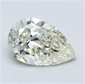 Natural Diamond 0.96 Carats, Pear with  Cut, L Color, VS1 Clarity and Certified by GIA