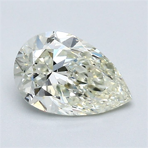 Picture of Natural Diamond 0.96 Carats, Pear with  Cut, L Color, VS1 Clarity and Certified by GIA