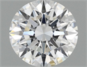 Lab Grown Diamond 1.10 Carats, Round with Ideal Cut, D Color, VVS2 Clarity and Certified by IGI