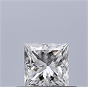 Natural Diamond 0.41 Carats, Princess with  Cut, G Color, VVS2 Clarity and Certified by GIA