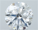 Natural Diamond 1.80 Carats, Round with Excellent Cut, D Color, IF Clarity and Certified by GIA