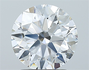 Picture of Natural Diamond 1.80 Carats, Round with Excellent Cut, D Color, IF Clarity and Certified by GIA