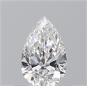 Natural Diamond 0.52 Carats, Pear with  Cut, D Color, IF Clarity and Certified by GIA