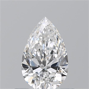 Picture of Natural Diamond 0.52 Carats, Pear with  Cut, D Color, IF Clarity and Certified by GIA
